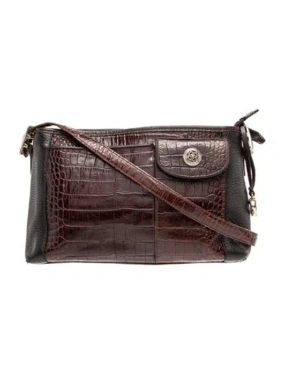 Pre-owned Brighton Leather Crossbody Bag In Brown
