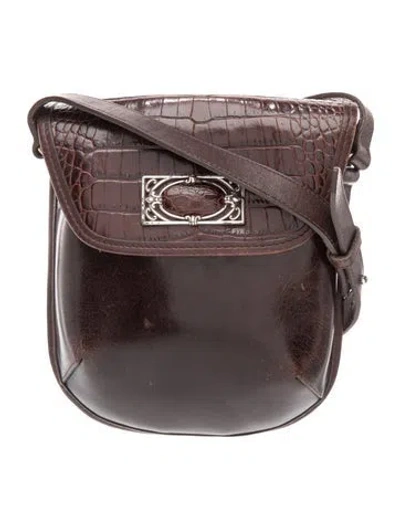 Pre-owned Brighton Leather Crossbody Bag In Brown