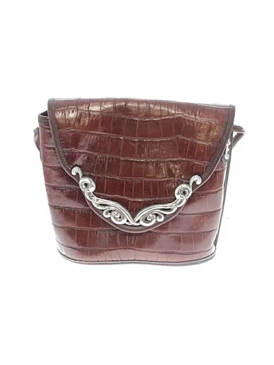 Pre-owned Brighton Leather Crossbody Bag In Brown