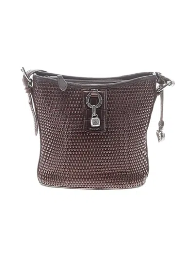 Pre-owned Brighton Leather Crossbody Bag In Brown