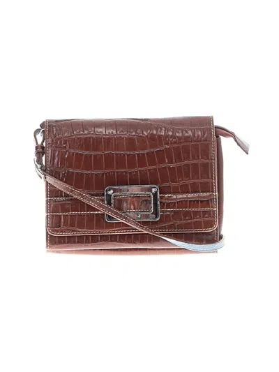 Pre-owned Brighton Leather Crossbody Bag In Brown