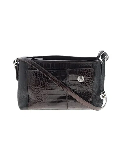 Pre-owned Brighton Leather Crossbody Bag In Brown