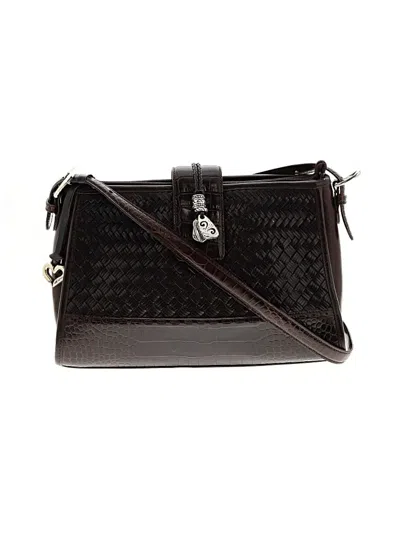 Pre-owned Brighton Leather Crossbody Bag In Brown