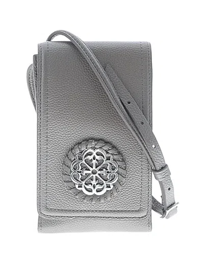 Pre-owned Brighton Leather Crossbody Bag In Gray