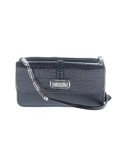 Pre-owned Brighton Leather Crossbody Bag In Gray