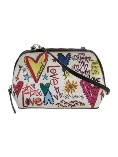 Pre-owned Brighton Leather Crossbody Bag In Multi