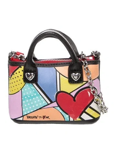 Pre-owned Brighton Leather Crossbody Bag In Multi