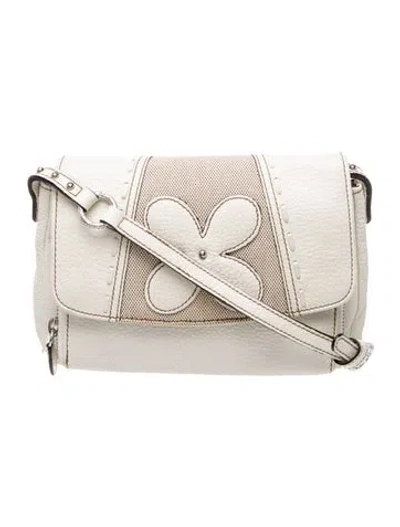 Pre-owned Brighton Leather Crossbody Bag In Neutral