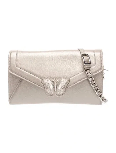 Pre-owned Brighton Leather Crossbody Bag In Neutrals