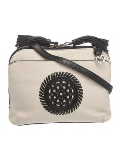 Pre-owned Brighton Leather Crossbody Bag In Neutrals
