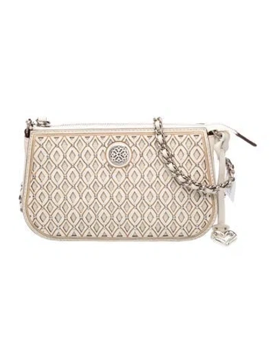 Pre-owned Brighton Leather Crossbody Bag In Neutrals