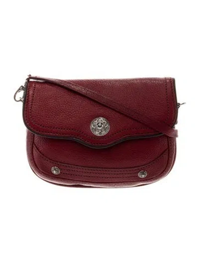 Pre-owned Brighton Leather Crossbody Bag In Red