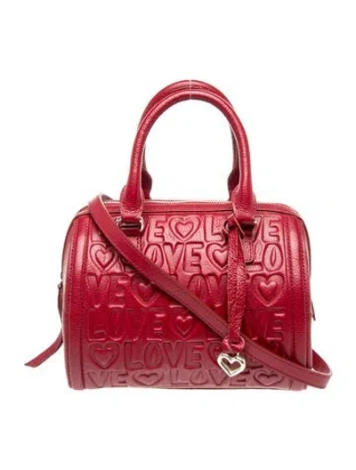 Pre-owned Brighton Leather Crossbody Bag In Red
