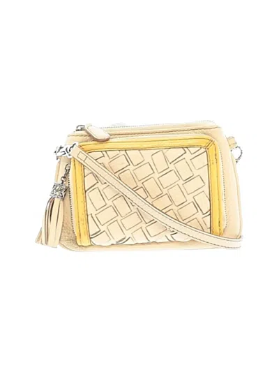 Pre-owned Brighton Leather Crossbody Bag In Tan
