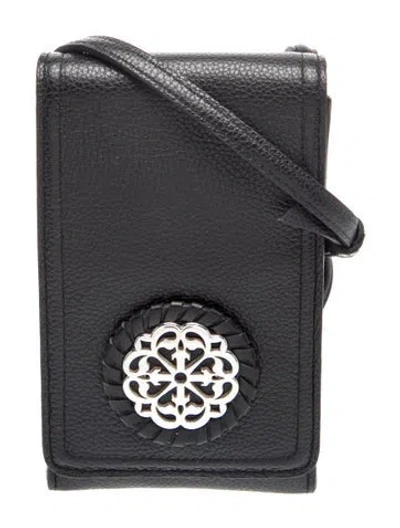Pre-owned Brighton Leather Crossbody Bag W/ Tags In Black