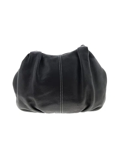 Pre-owned Brighton Leather Hobo Bag In Black