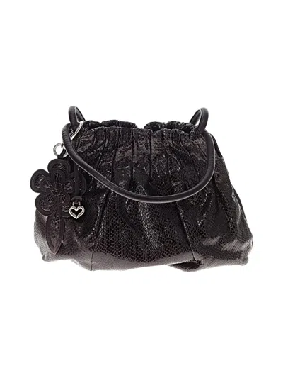 Pre-owned Brighton Leather Hobo Bag In Purple