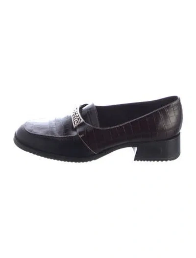 Pre-owned Brighton Leather Loafers In Blue