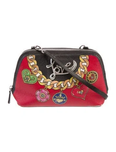 Pre-owned Brighton Leather Minaudière In Red