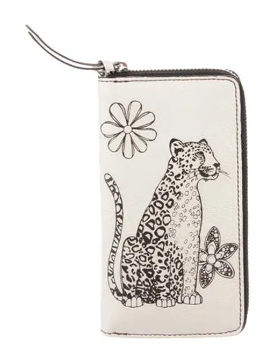 Pre-owned Brighton Leather Printed Wallet In Neutral