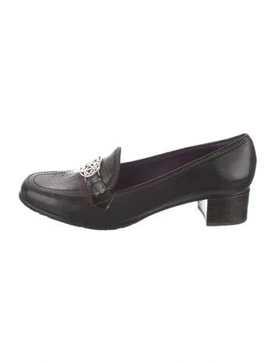 Pre-owned Brighton Leather Pumps In Black