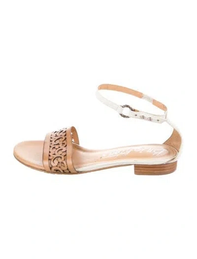 Pre-owned Brighton Leather Sandals In Brown