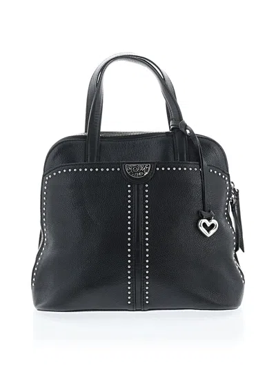 Pre-owned Brighton Leather Satchel In Black