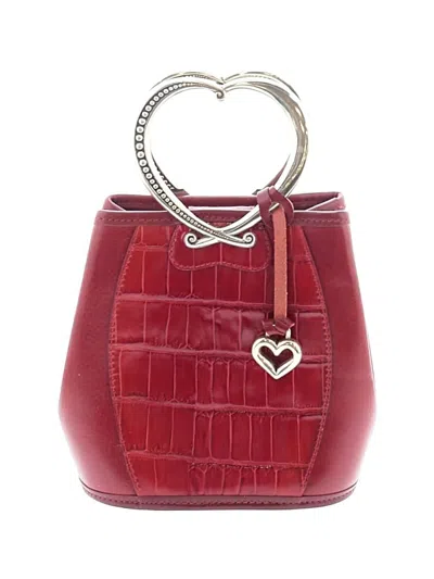 Pre-owned Brighton Leather Satchel In Red