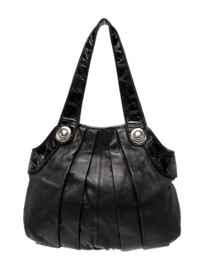 Pre-owned Brighton Leather Shoulder Bag In Black