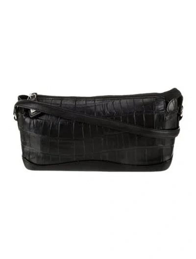 Pre-owned Brighton Leather Shoulder Bag In Black