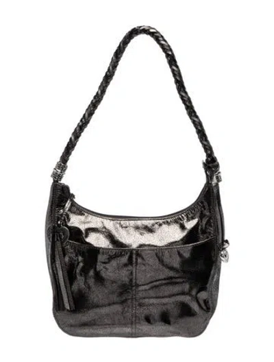 Pre-owned Brighton Leather Shoulder Bag In Black