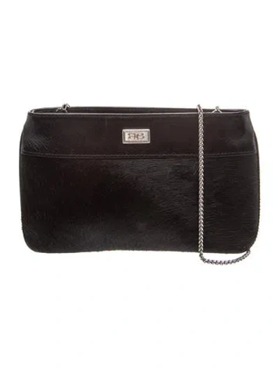 Pre-owned Brighton Leather Shoulder Bag In Black