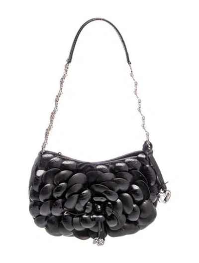 Pre-owned Brighton Leather Shoulder Bag In Black