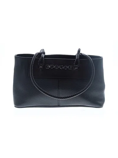 Pre-owned Brighton Leather Shoulder Bag In Black