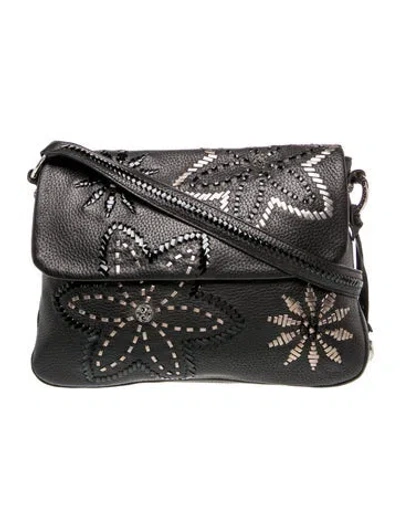 Pre-owned Brighton Leather Shoulder Bag In Black