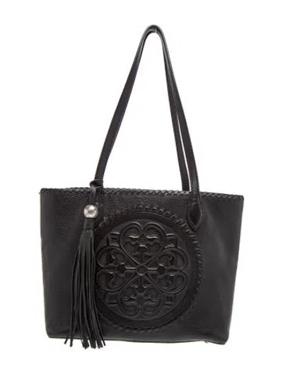 Pre-owned Brighton Leather Shoulder Bag In Black