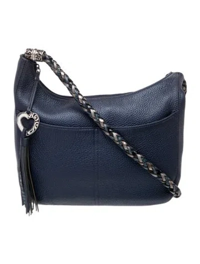 Pre-owned Brighton Leather Shoulder Bag In Blue