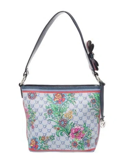 Pre-owned Brighton Leather Shoulder Bag In Blue