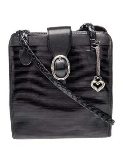 Pre-owned Brighton Leather Shoulder Bag In Blue
