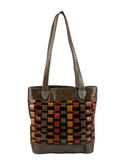 Pre-owned Brighton Leather Shoulder Bag In Brown