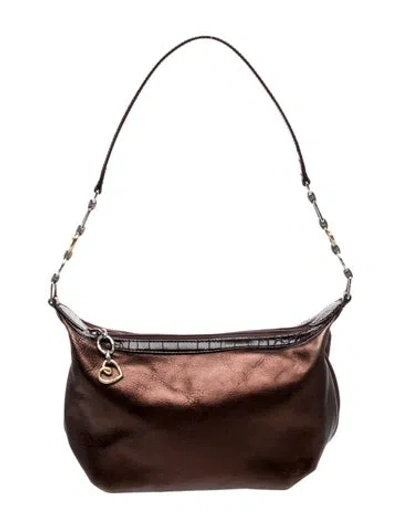 Pre-owned Brighton Leather Shoulder Bag In Brown