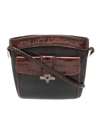Pre-owned Brighton Leather Shoulder Bag In Brown
