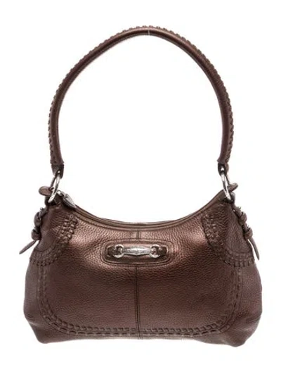 Pre-owned Brighton Leather Shoulder Bag In Brown