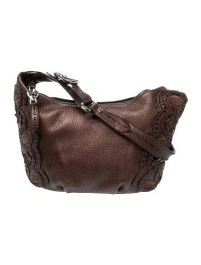 Pre-owned Brighton Leather Shoulder Bag In Brown