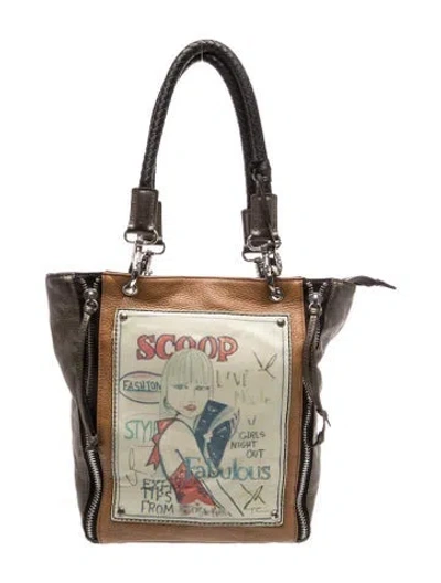 Pre-owned Brighton Leather Shoulder Bag In Brown