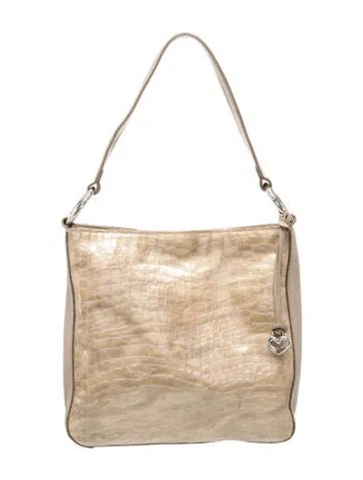 Pre-owned Brighton Leather Shoulder Bag In Brown