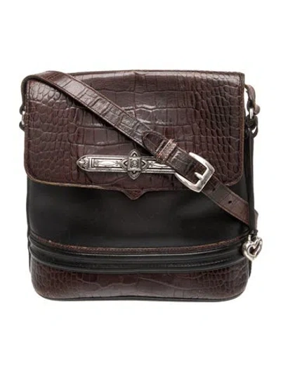Pre-owned Brighton Leather Shoulder Bag In Brown