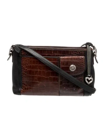 Pre-owned Brighton Leather Shoulder Bag In Brown