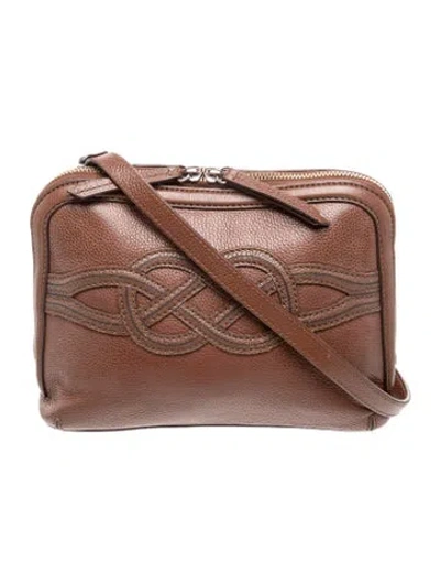 Pre-owned Brighton Leather Shoulder Bag In Brown