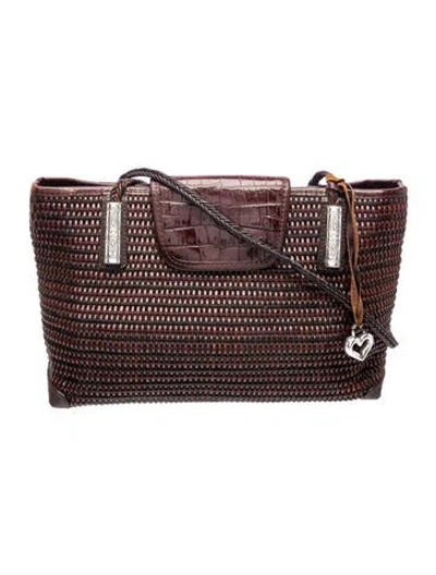 Pre-owned Brighton Leather Shoulder Bag In Brown